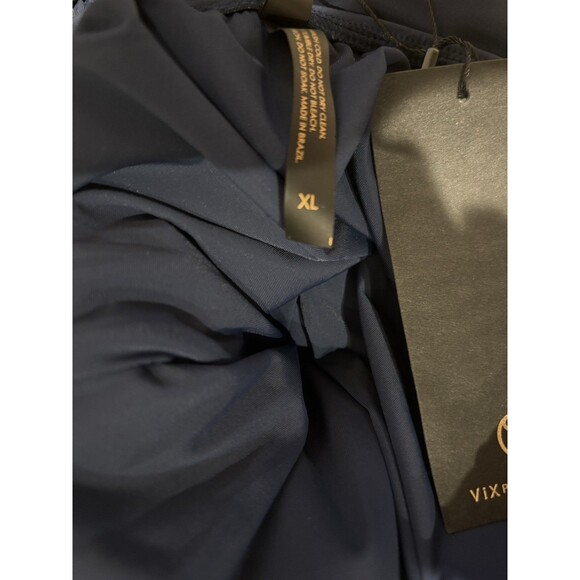 VIX Paula Hermanny womens Bia Tube One Piece Swimsuit size XL Midnight Navy $176 - Picture 8 of 8